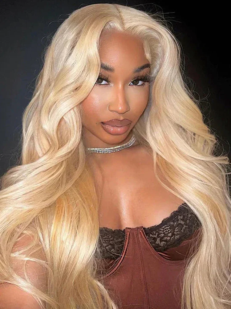 CurlyMe Pre-Plucked Wear Go Glueless Body Wave Hair 613 Blonde Pre-cut Lace - Image 4