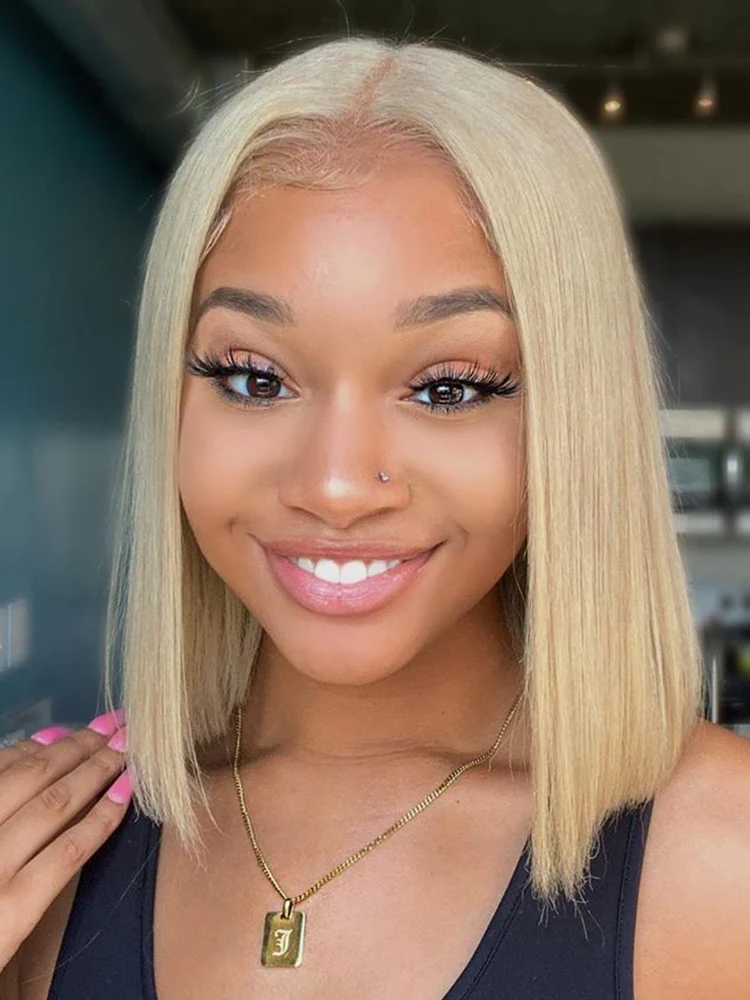 CurlyMe Pre-Plucked Wear Go Glueless Straight Hair 613 Blonde Pre-cut Swiss Lace - Image 10