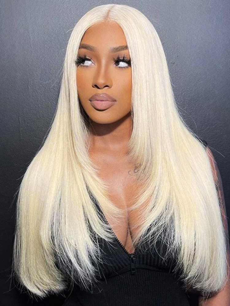 CurlyMe Pre-Plucked Wear Go Glueless Straight Hair 613 Blonde Pre-cut Swiss Lace - Image 5
