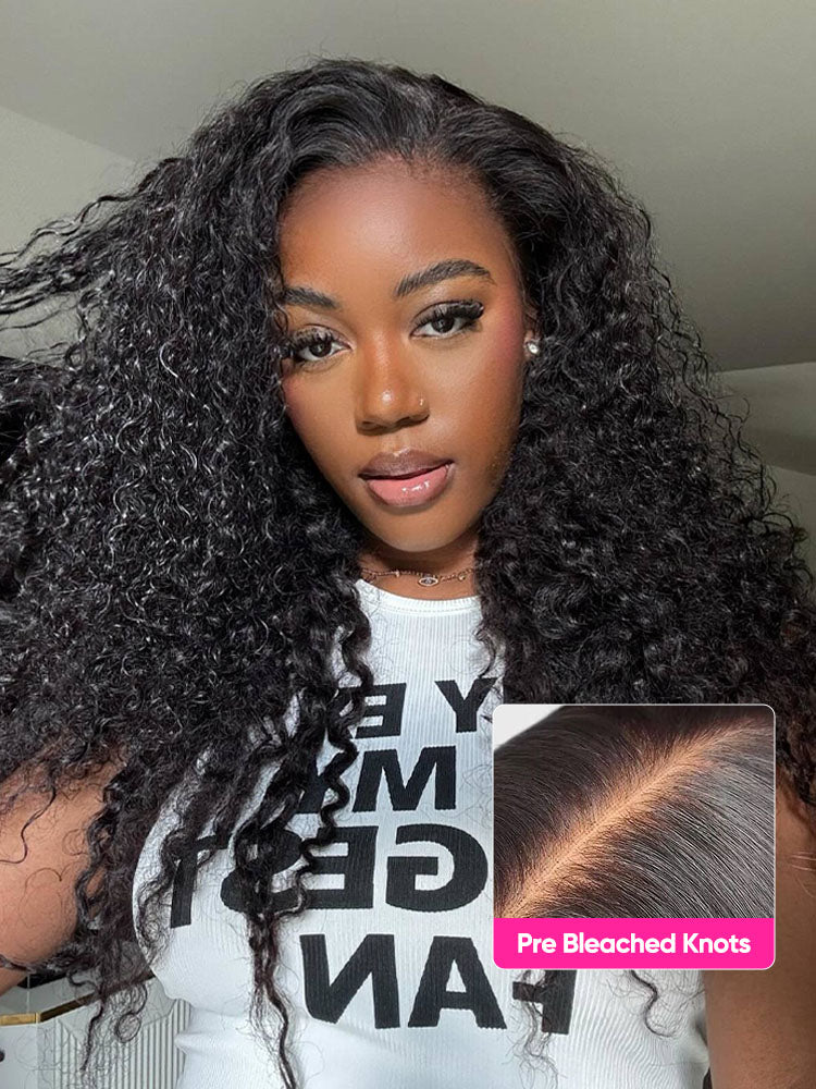 CurlyMe Pre-bleached Kinky Curly 7x5 Pre-cut HD Lace Wear Go Glueless Wig - Image 5