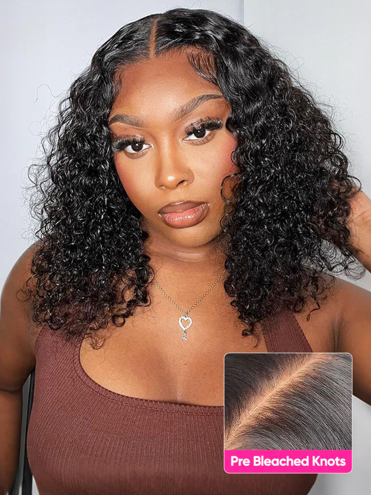 CurlyMe Pre-bleached Straight Hair Wear Go Glueless Wig 7x5 Pre-cut HD Lace Pre-plucked - Image 8