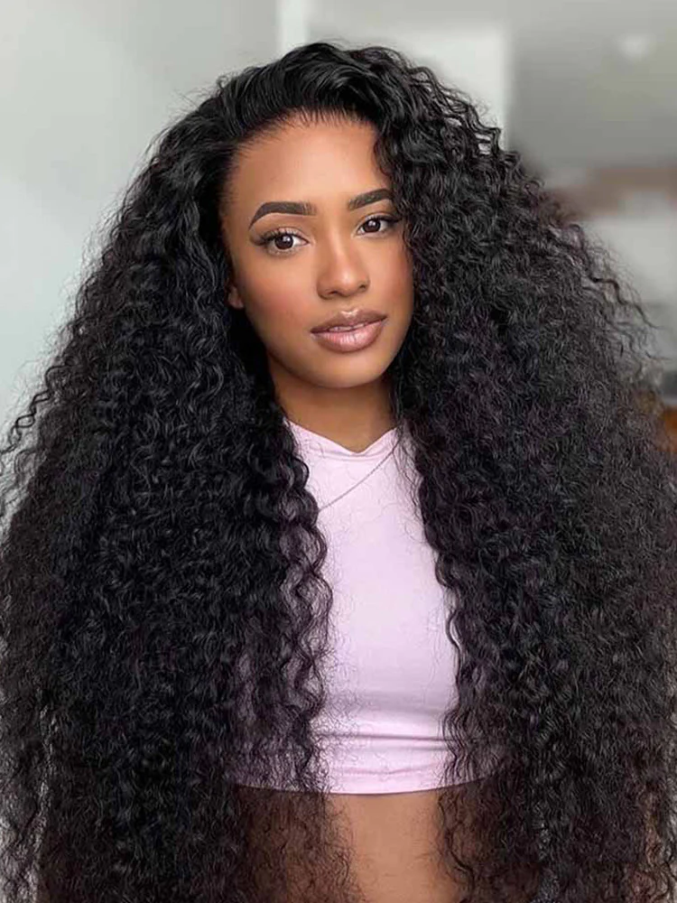 CurlyMe Water Wave Human Hair 13x6 Transparent Lace Front Wig Pre Plucked - Image 8