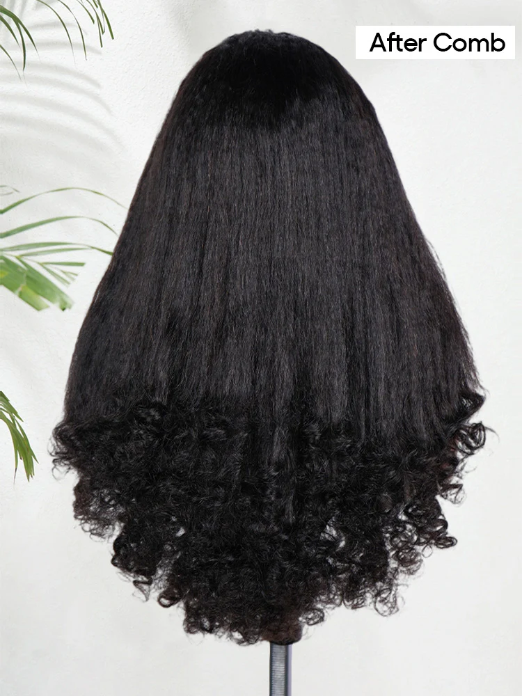 CurlyMe Bleached Knots 9x6 Kinky Straight Burmese Curly Wear Go Glueless Wig Pre-Cut HD Lace With Spiral Curly Ends - Image 7