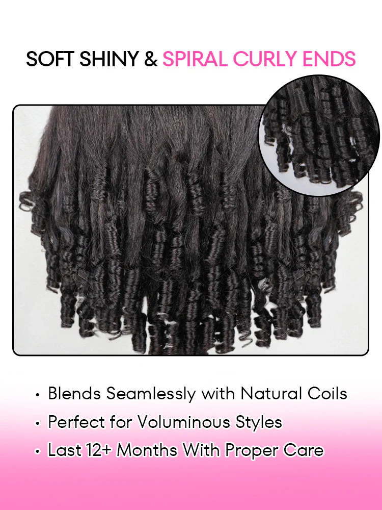 CurlyMe Bleached Knots 9x6 Kinky Straight Burmese Curly Wear Go Glueless Wig Pre-Cut HD Lace With Spiral Curly Ends - Image 8