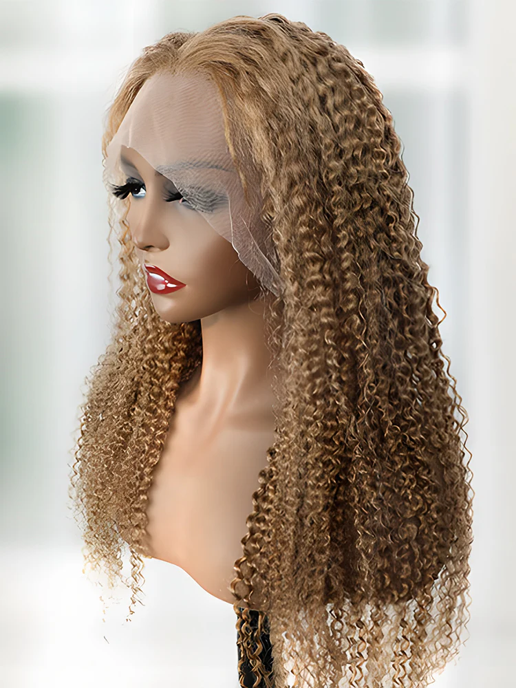 CurlyMe #27 Kinky Curly Hair 13x4 Lace Front Wigs Pre Plucked - Image 2