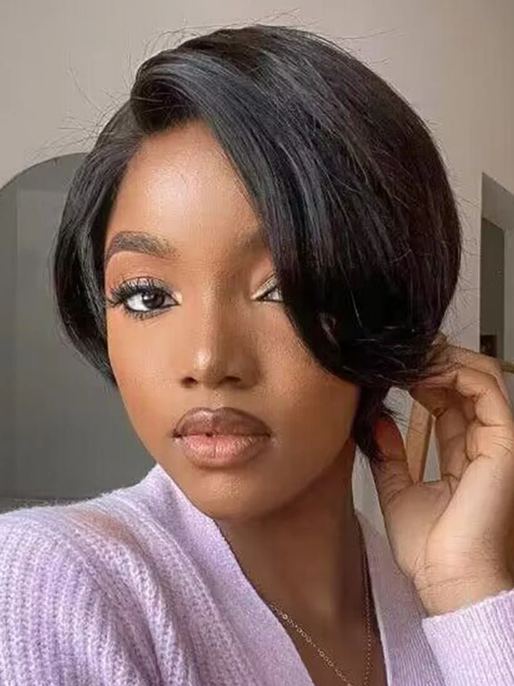 CurlyMe Summer Hairstyle Short Pixie Cut Wig Human Hair Lace Wigs - Image 4