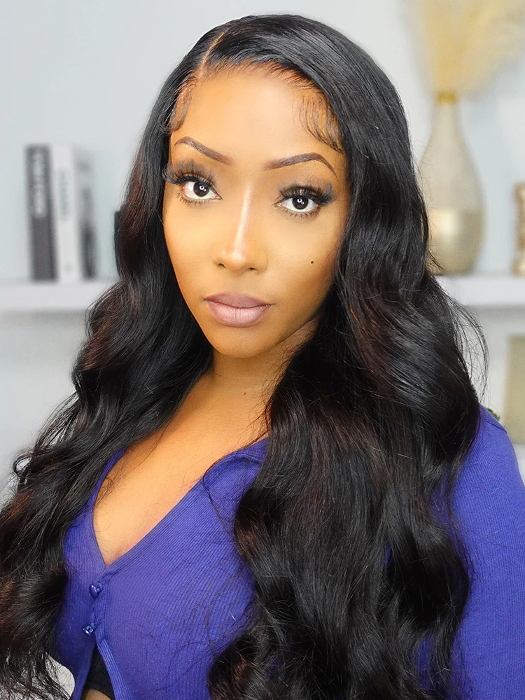 CurlyMe Wear Go Body Wave Human Hair Pre-cut HD Lace Glueless Wig Pre-plucked - Image 2