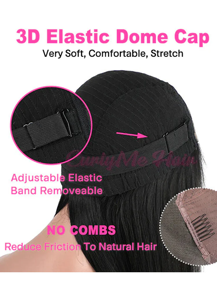 CurlyMe Wear Go Body Wave Human Hair Pre-cut HD Lace Glueless Wig Pre-plucked - Image 8