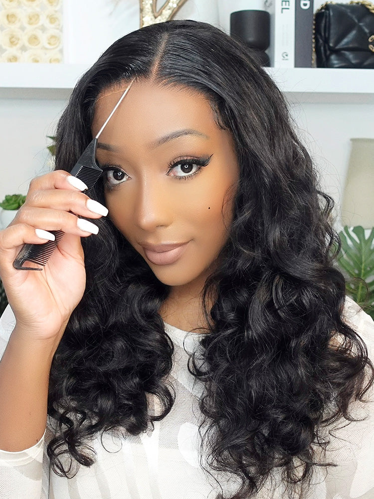 CurlyMe Ocean Wave Glueless Wear Go Wig Pre-cut HD Lace Wig Pre-plucked - Image 7