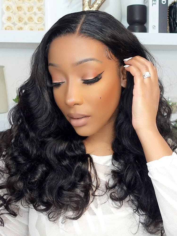 CurlyMe Ocean Wave Glueless Wear Go Wig Pre-cut HD Lace Wig Pre-plucked - Image 8