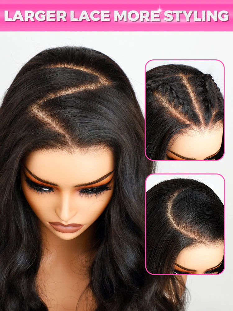 CurlyMe Pre-bleached Straight Hair Wear Go Glueless Wig 7x5 Pre-cut HD Lace Pre-plucked - Image 10
