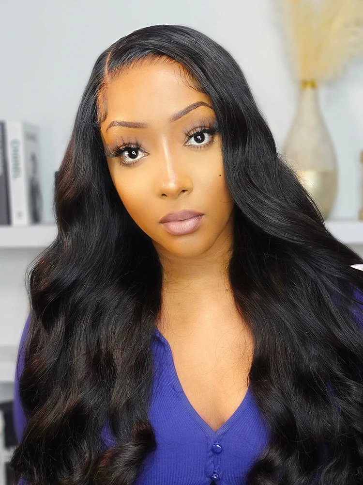 CurlyMe Wear Go Glueless HD Lace Body Wave Human Hair Wigs Pre Cut Lace - Image 5