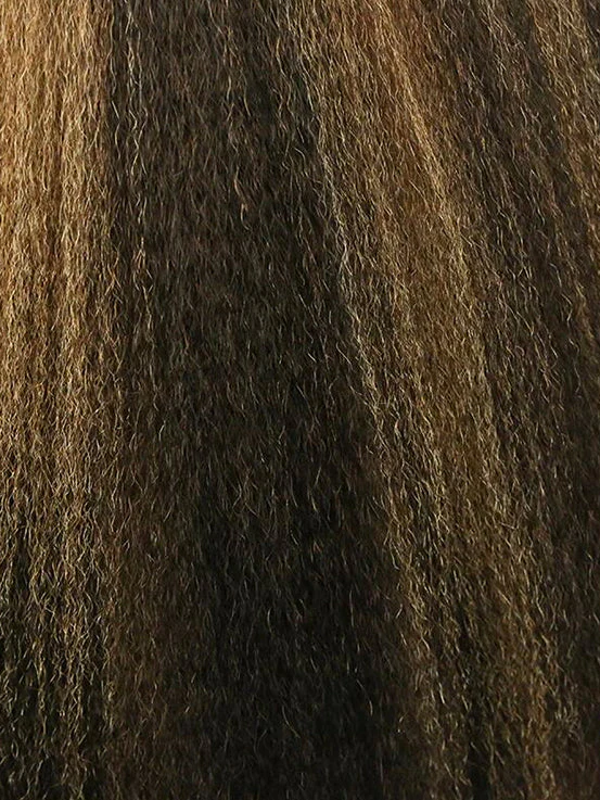 CurlyMe 4/27 Highlight Kinky Straight Wear Go Glueless Wig Pre-plucked with Natural Hairline - Image 6