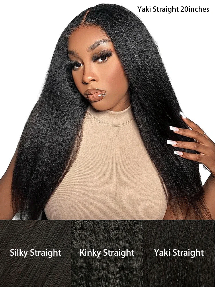 CurlyMe 7x5 HD Lace Glueless Kinky Straight Wig Wear Go Pre Cut Lace Wig - Image 5