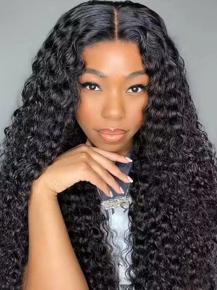 CurlyMe Pre-Cut HD Lace Glueless Water Wave Wig Wear Go Pre Cut Lace Closure Wig - Image 2