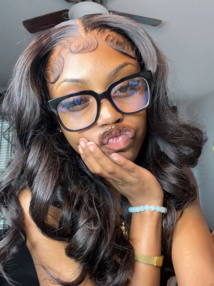 CurlyMe Pre-bleached 13x4 Swiss HD Lace/Transparent Lace Wigs Loose Deep Wave Hair Lace Front Wigs - Image 4