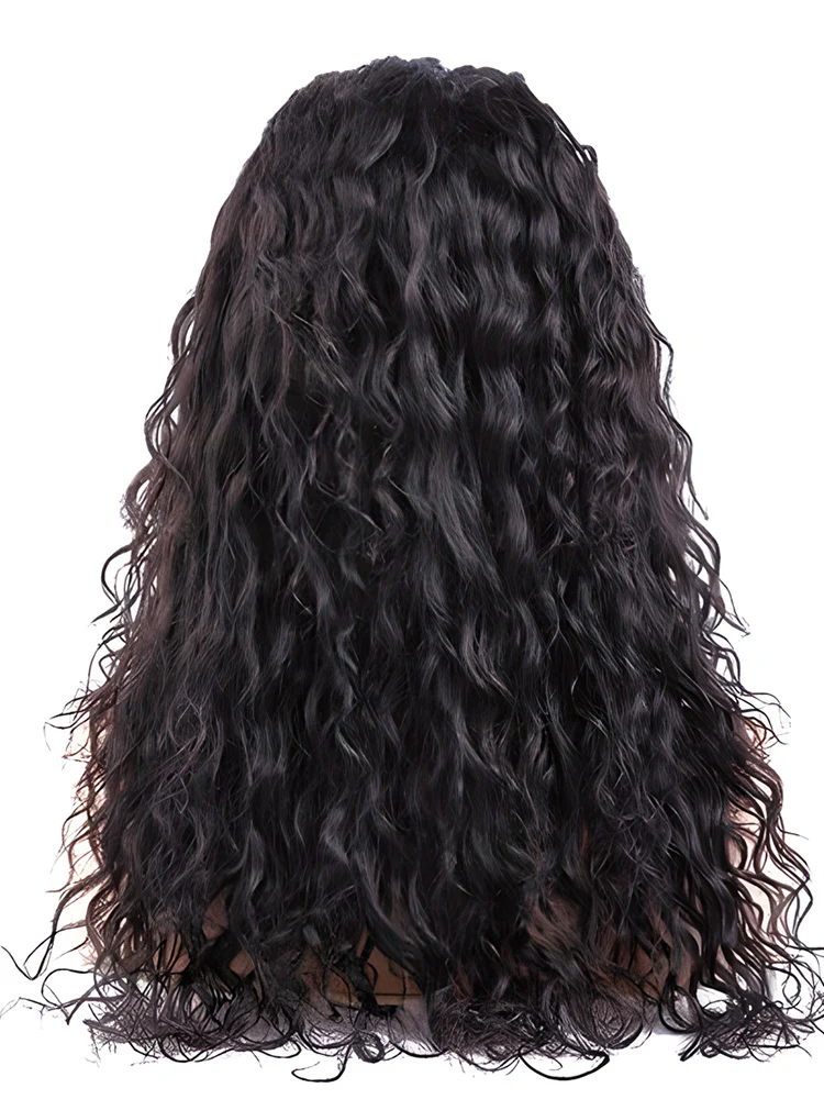 CurlyMe Popular Natural Wave Pre-bleached 13x4 Swiss HD Lace/Transparent Lace Front Wigs Human Hair - Image 6