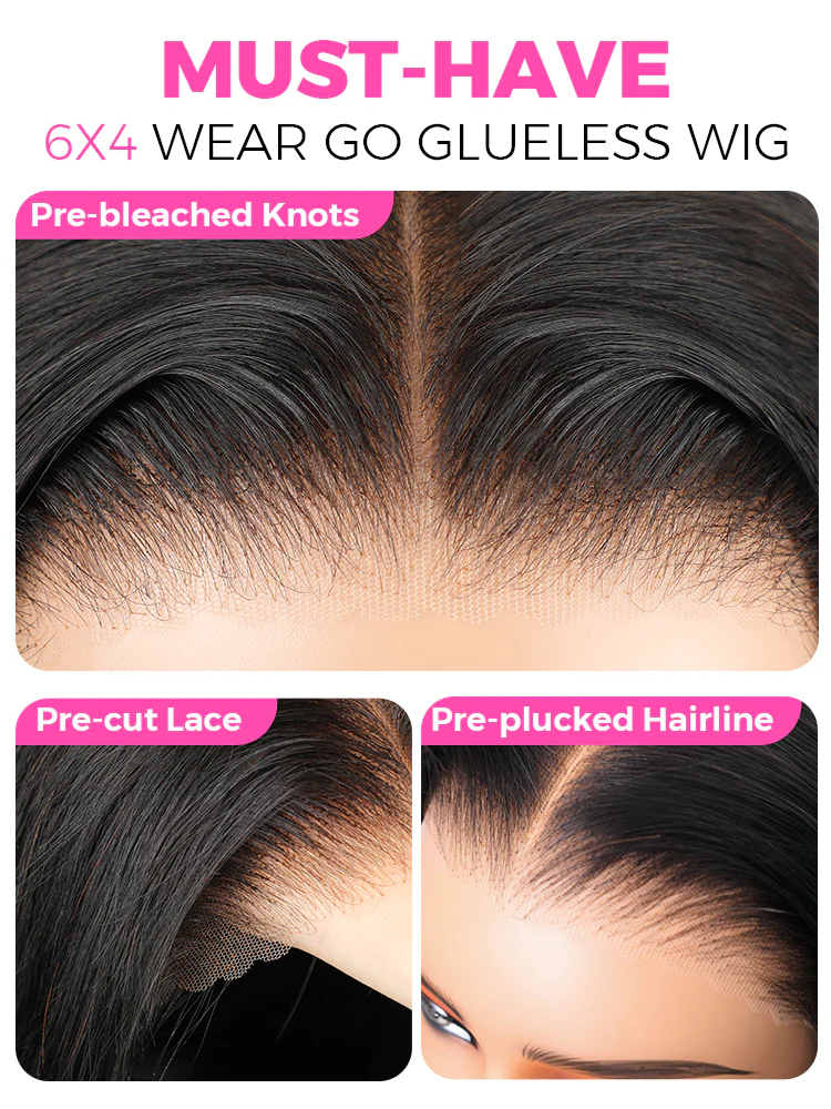 CurlyMe Wear Go Glueless Tiny Knots Pre Bleached Human Hair Wig Very Convenient Beginner Friendly - Image 9