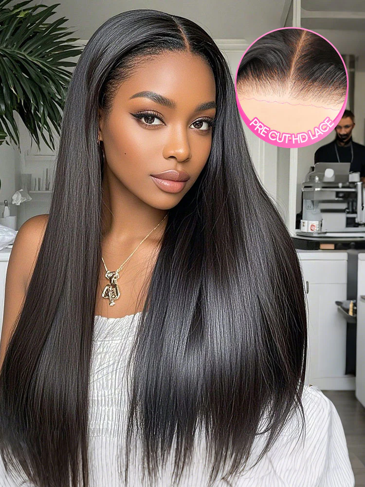 CurlyMe Easy Wear Glueless 7X5 HD Lace Pre-Styled Human Hair Wig - Beginner Friendly