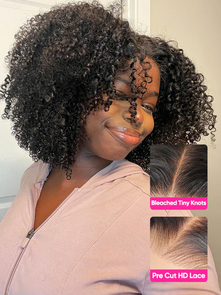 CurlyMe Easy Wear Glueless 7X5 HD Lace Pre-Styled Human Hair Wig - Beginner Friendly - Image 12