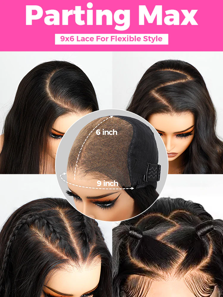 CurlyMe Pre-cut 9x6 Lace M-cap Wear Go Glueless Mini Knots Loose Deep Hair HD Lace Front Wig Pre-plucked - Image 9