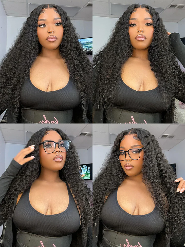 CurlyMe Pre-cut 9x6 Lace M-cap Wear Go Glueless Mini Knots Water Wave Hair HD Lace Front Wig Pre-plucked - Image 6