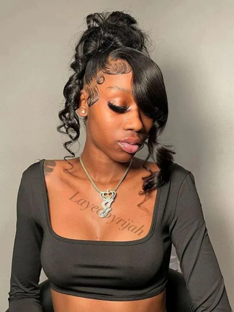 CurlyMe 360 Fit Pre-Cut Lace Wear Go Pre-Bleached Body Wave Human Hair Pre-Plucked Wig - Image 10
