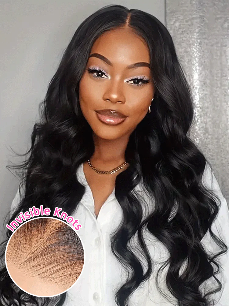 CurlyMe Pre-bleached Body Wave Hair Wear Go Glueless Wig Pre-cut HD Lace Pre-plucked - Image 5