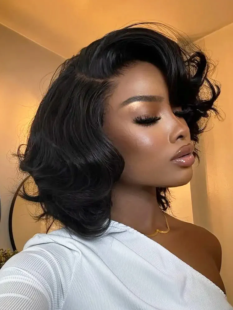 CurlyMe 250% Density C Part Body Wave Wear Go Glueless Layer Cut Wig With Baby Hair - Image 4