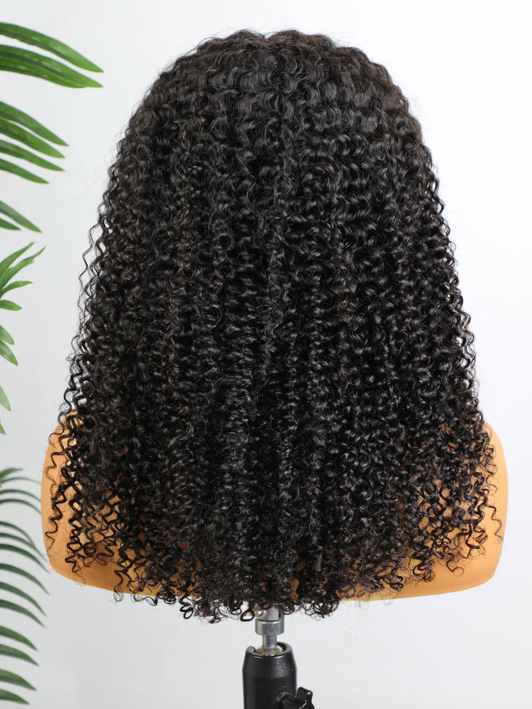 CurlyMe Pre-bleached Kinky Curly 7x5 Pre-cut HD Lace Wear Go Glueless Wig - Image 6