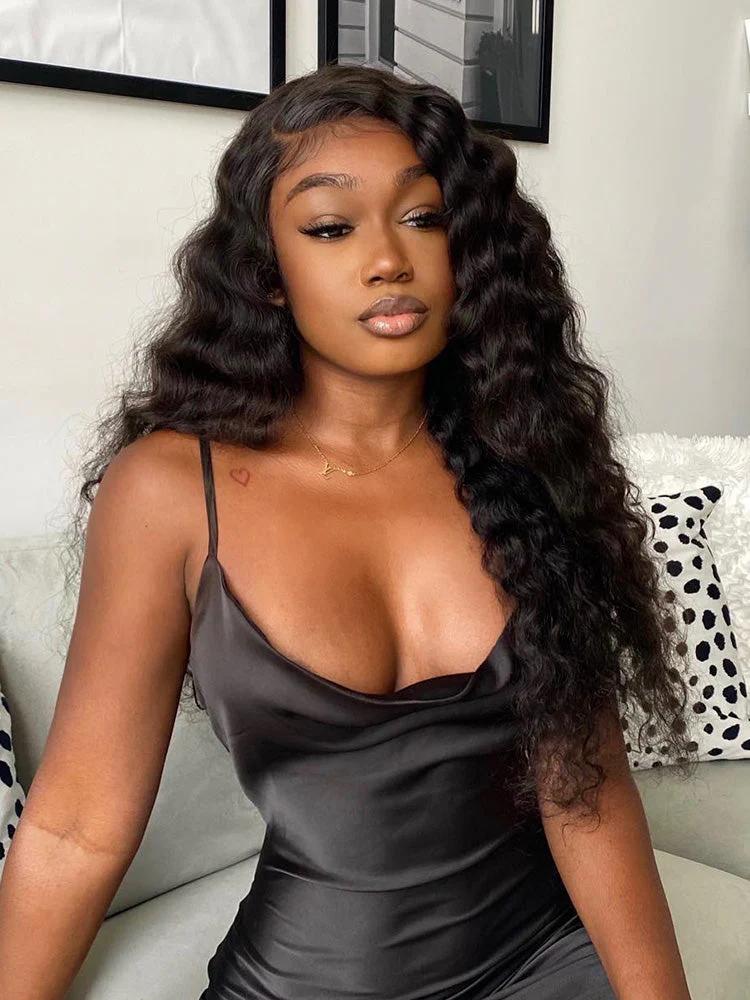 CurlyMe Pre-bleached Loose Deep Wave Hair Wear Go Glueless Wig 7x5 Pre-cut HD Lace Pre-plucked - Image 3