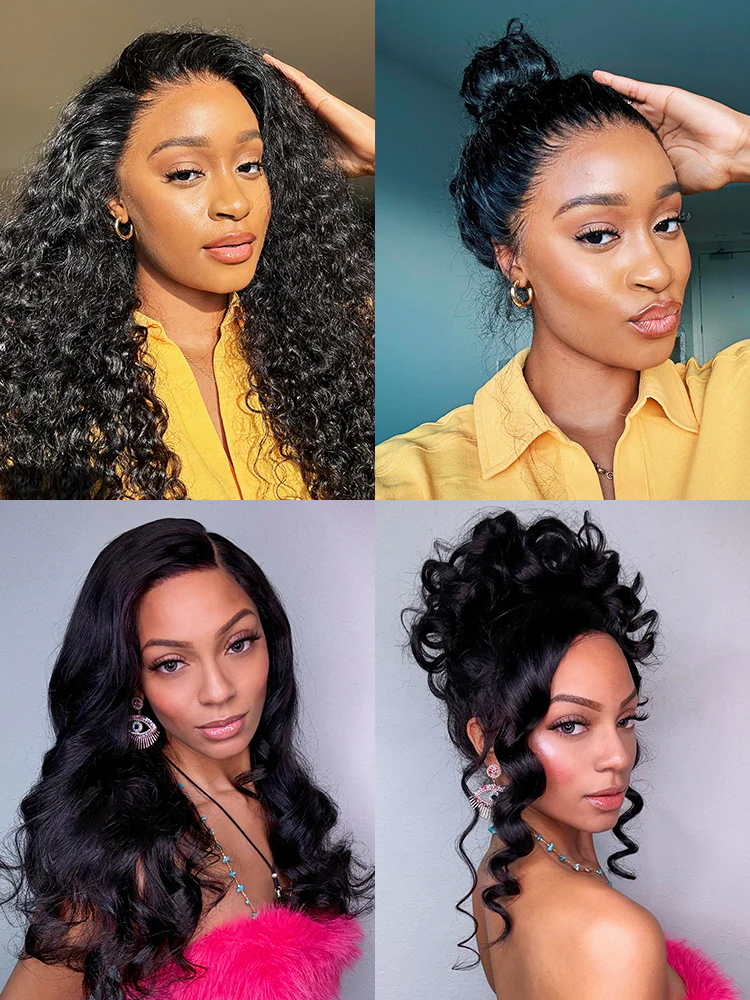 CurlyMe 360 Fit Pre-Cut Lace Wear Go Pre-Bleached Body Wave Human Hair Pre-Plucked Wig - Image 13