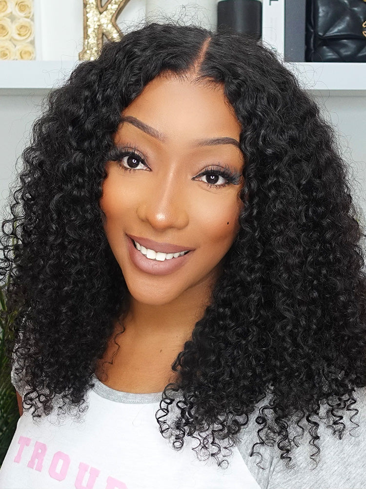 [Clearance Sale]Wear Go Glueless Wig Pre-cut HD Lace Kinky Curly Human Hair Wig - Image 6