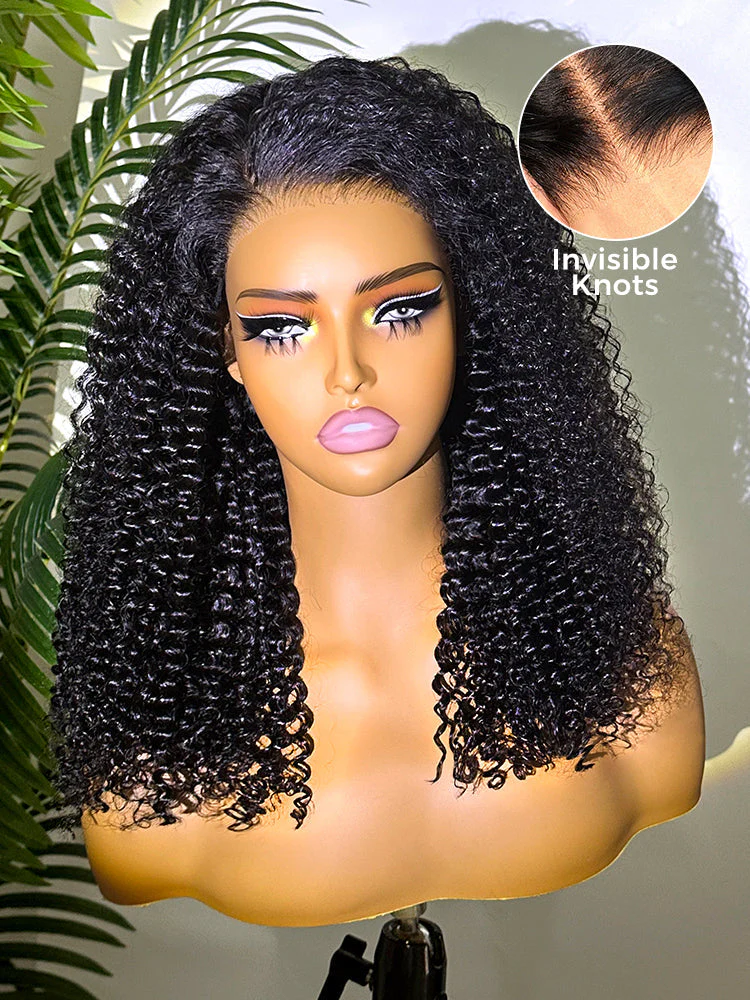 [Clearance Sale]Wear Go Glueless Wig Pre-cut HD Lace Kinky Curly Human Hair Wig - Image 7