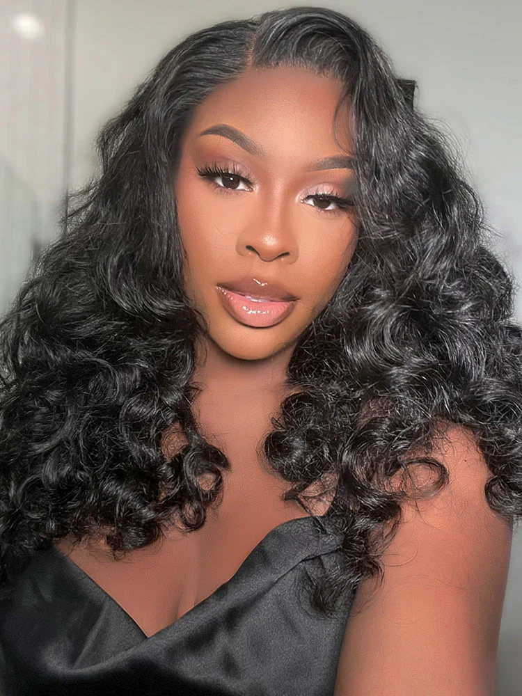 [Clearance Sale] Pre-bleached Ocean Wave Glueless Wear Go Wig Pre-cut HD Lace Wig Pre-plucked - Image 9