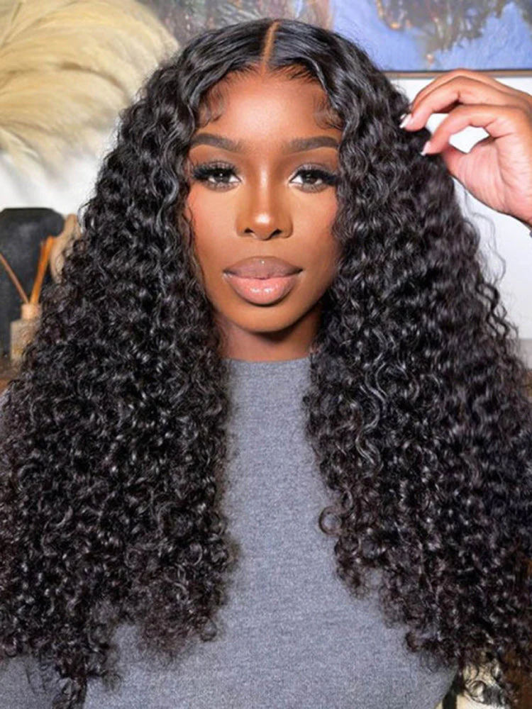 [Clearance Sale] Pre-bleached Water Wave Wear Go Glueless Pre-cut HD Lace Wig Pre-plucked - Image 2