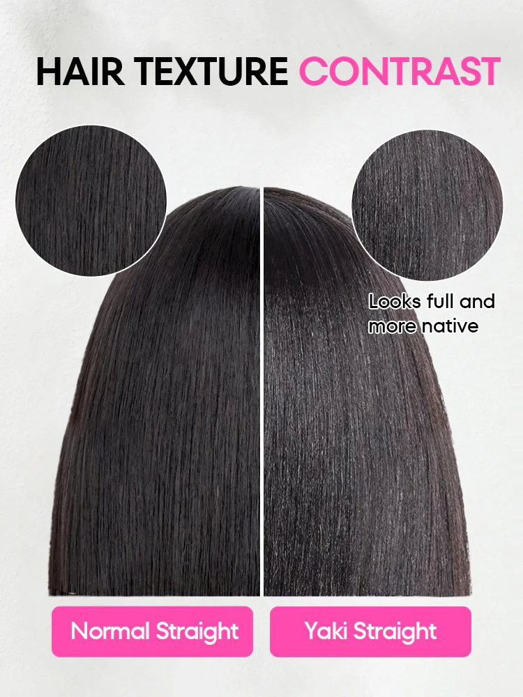 CurlyMe Pre-Styled Butterfly Cut Layered Yaki Straight Glueless Install Half Wig With Draw-string Beginner Friendly - Image 10