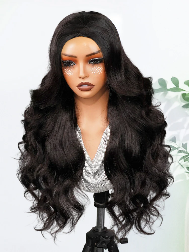 CurlyMe Pre-Styled Butterfly Cut Layered Yaki Straight Glueless Install Half Wig With Draw-string Beginner Friendly - Image 6