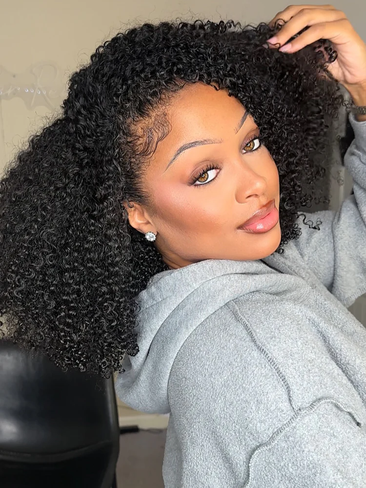 CurlyMe 3 In 1 Half Wig Water Wave Glueless Install Half Wig With Adjustable String Beginner Friendly For Tiktok - Image 7