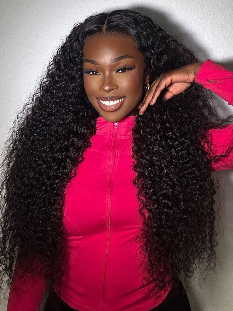 CurlyMe Pre-bleached Kinky Curly 7x5 Pre-cut HD Lace Wear Go Glueless Wig - Image 4