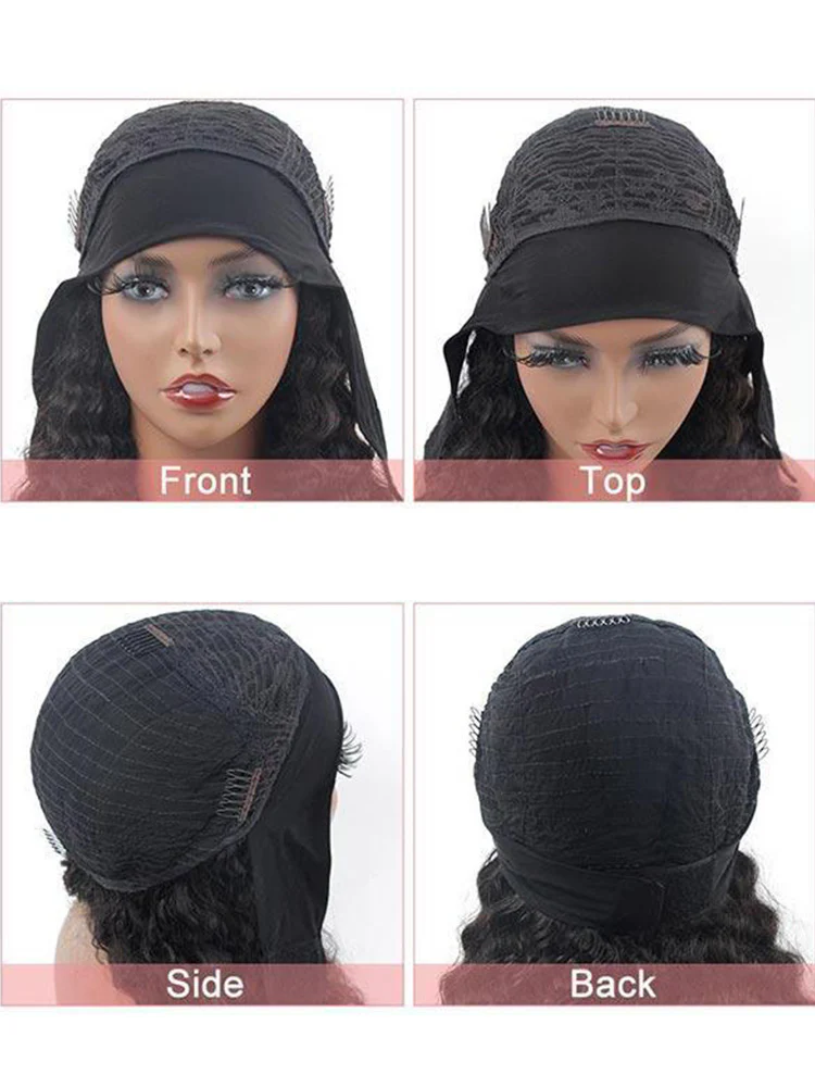 CurlyMe Afro Kinky Coily Hair Headband Wig Curly Non Lace Human Hair Wigs - Image 8