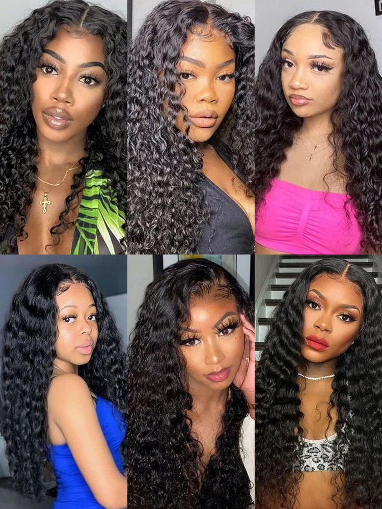 CurlyMe Natural Wave Virgin Human Hair 4 Bundles with 4x4 Closure Natural Black - Image 3