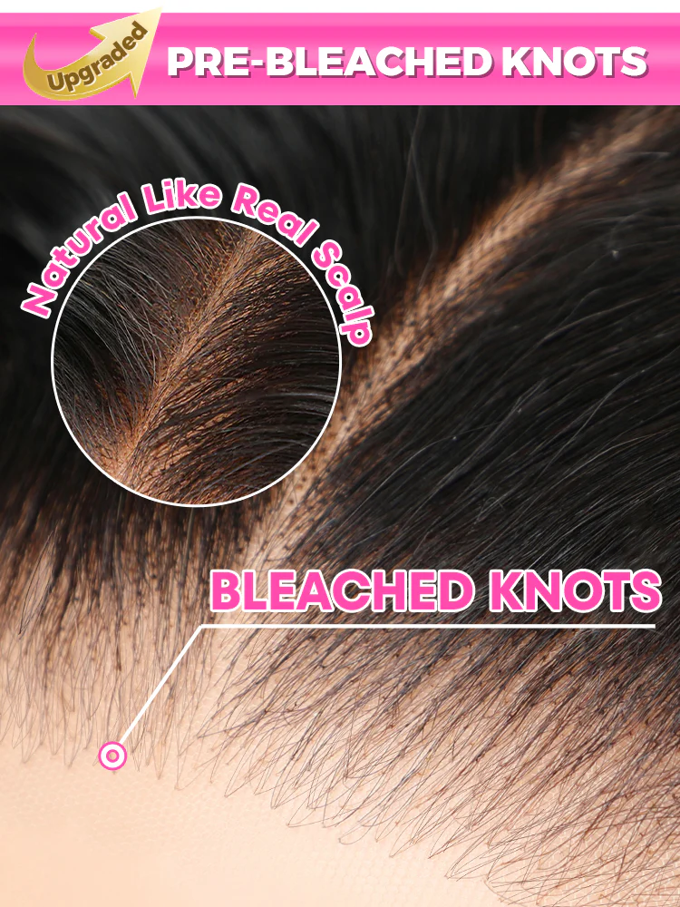 CurlyMe Virgin Human Hair Pre plucked 13x6 Lace Front Wigs Body Wave Hair - Image 9