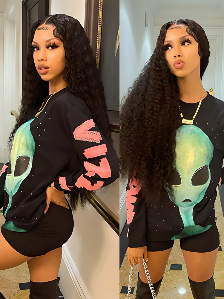 CurlyMe HD Lace Pre-bleached Water Wave Hair 13x4 Lace Frontal Wigs Human Hair Skin Melt - Image 4