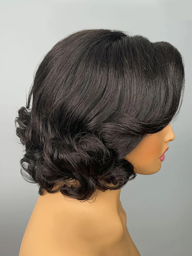 CurlyMe Wear Go Blow Out Straight Bob 7x5 HD Lace Glueless Wig Pre-Bleached Tiny Knots - Image 5