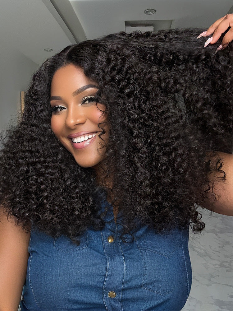 CurlyMe Bleached Knots 9x6 Burmese Curly Wear Go Glueless Wig Pre-Cut HD Lace Beginner Friendly - Image 2