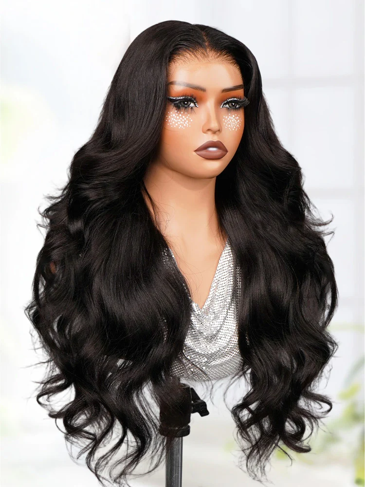 CurlyMe Pre-Styled Butterfly Cut Layer Natural Black Yaki Straight 9x6 HD Lace Wear Go Glueless Wig - Image 10